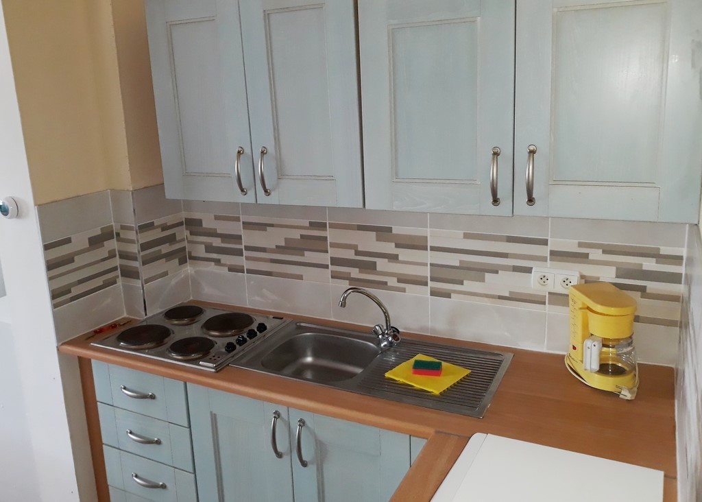 La cuisine de l'appartement Bonzel 1, à La Panne