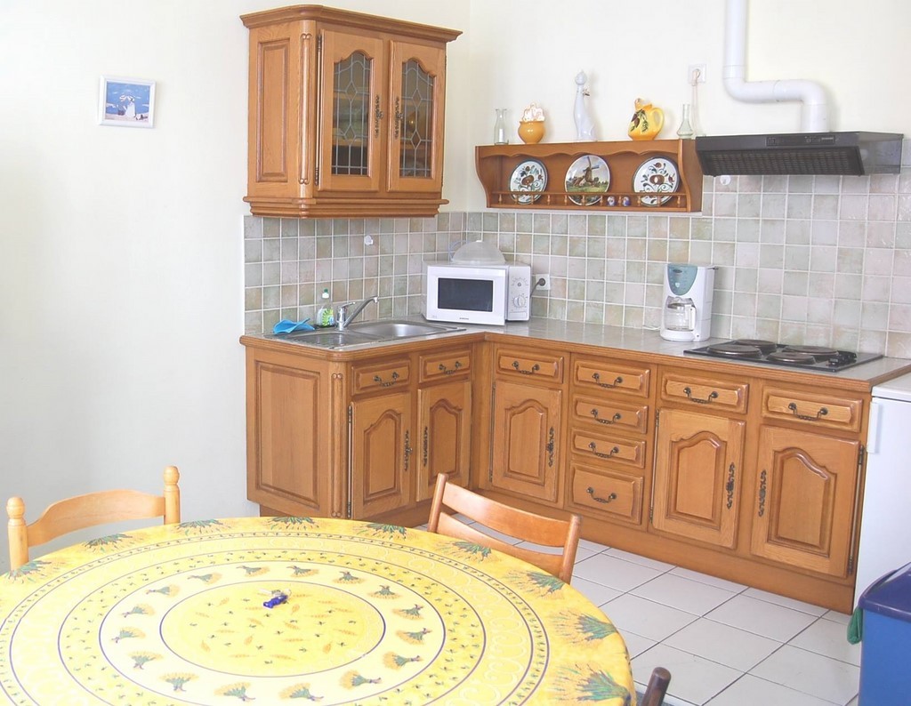 La cuisine de l'appartement Sloepen 1, à La Panne