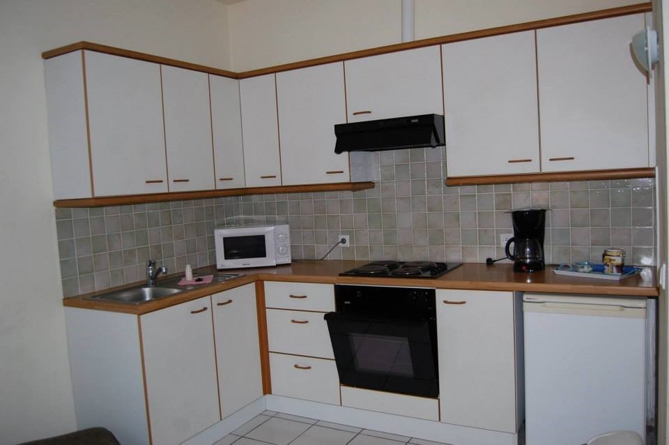 La cuisine de l'appartement Sloepen 3, à La Panne